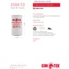 Cim-Tek 70005 10-Micron Particulate Fuel Filter - CIM250AE10