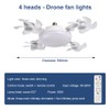 2025 New Drone Fan Light Socket Fan Light with Remote