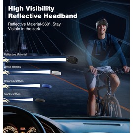 LC-dolida Sleep Headphones Bluetooth 5.4, Headband Headphones Earphones Wireless, Sleep Mask for Sleeping, Sports, Gifts, Workout, Jogging, Yoga,Insomnia, Air Travel, Meditation