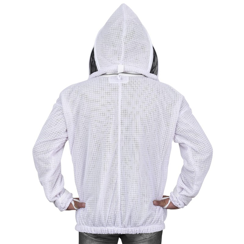 Bee Proof Beekeeping Jacket with Veil 3-Layer Ultra Ventilated Veil