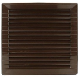 T61 Ventilation Grille, Protects Against Insects, Round, Diameter 100 mm, Brown