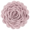KINGROSE Handmade 3D Rose Flower Throw Pillow Solid Cushion for