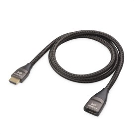 Cable Matters - Cable de extensión HDMI Ultra HD 8K de 48 Gbps, 3.3 pies/1 m (cable de extensión HDMI macho a hembra/cable extensor HDMI) con 8K @120Hz, 4K @240Hz y soporte HDR en negro