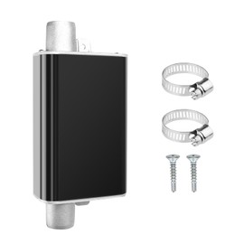 Aluminium Alloy Exhaust Silencer 22 mm, Heating Exhaust Silencer Clamp Holder Exhaust Silencers, Auxiliary Heating Diesel Silencer for Diesel Heating Exhaust Pipe (Small Size)