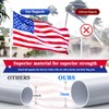 PHITRIC Flag Pole Kit with 3x5 American Flag for House