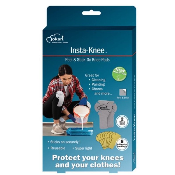 Jokari Stick-On Knee Pads for Pants. Protect Knees and Clothes,