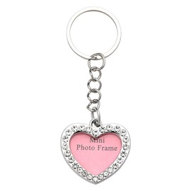 Photo Frame Keychain Heart Keychains for Women Picture Frame Keychain Heart Locket Keychain Car Keys Purse Accessories for Women Anniversary Valentines Day Gifts for Girlfriend Wife Souvenir Gifts