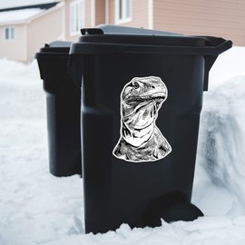 Extra Large 460mm 'Komodo Dragon Portrait' Permanent Sticker Decal for Cars/Windows/Bins/Walls (DW00140219)