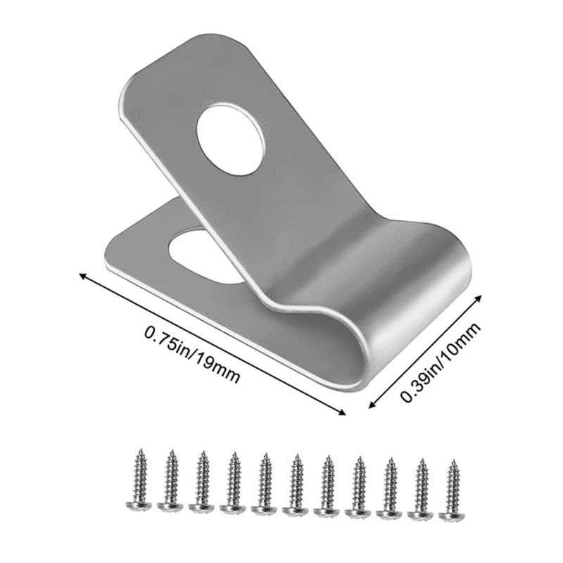 VICASKY 200 Sets Heavy Duty Stainless Steel Wire Fence Clamp