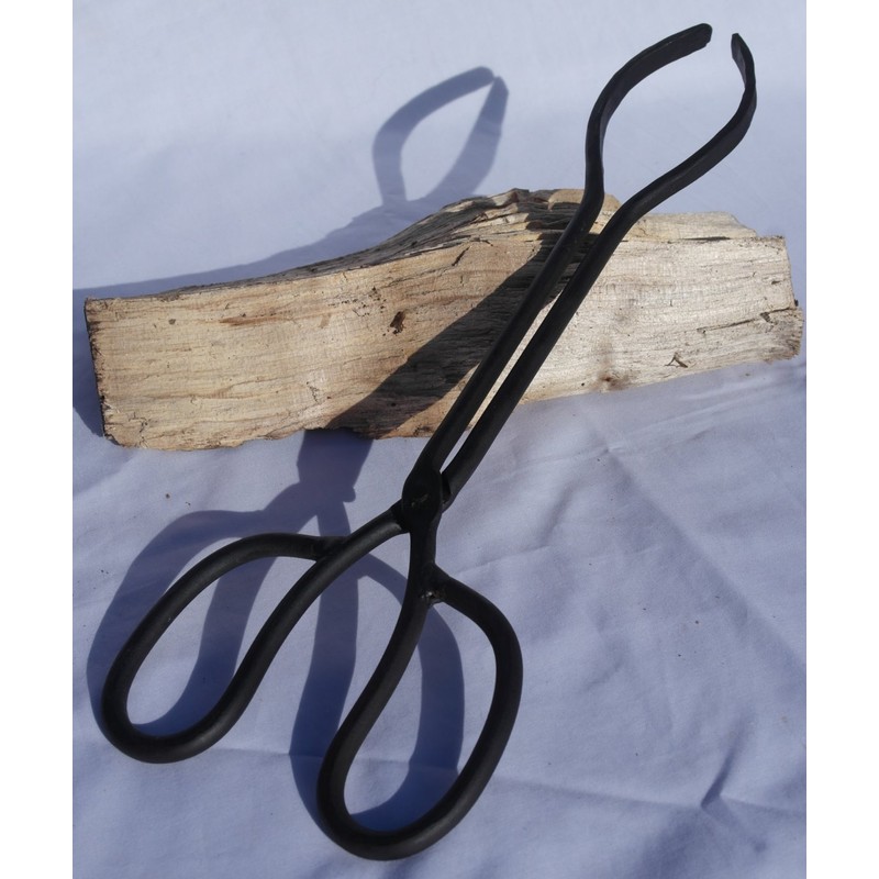 Garden Trading Cast Iron Fire Tongs, Black, 36cm (L) x