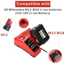 TPDL Milwaukee M12 and M18 Battery Charger: Fast, Safe, and Compatible with Multiple Models
