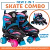 Xino Sports 2 in 1 Adjustable Combo Skates - Illuminating