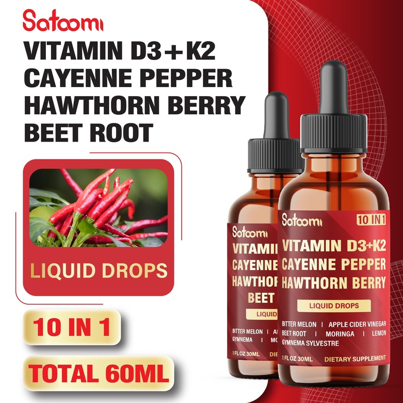 2Packs of 30ml - Cayenne Pepper Liquid Drops with Vitamin