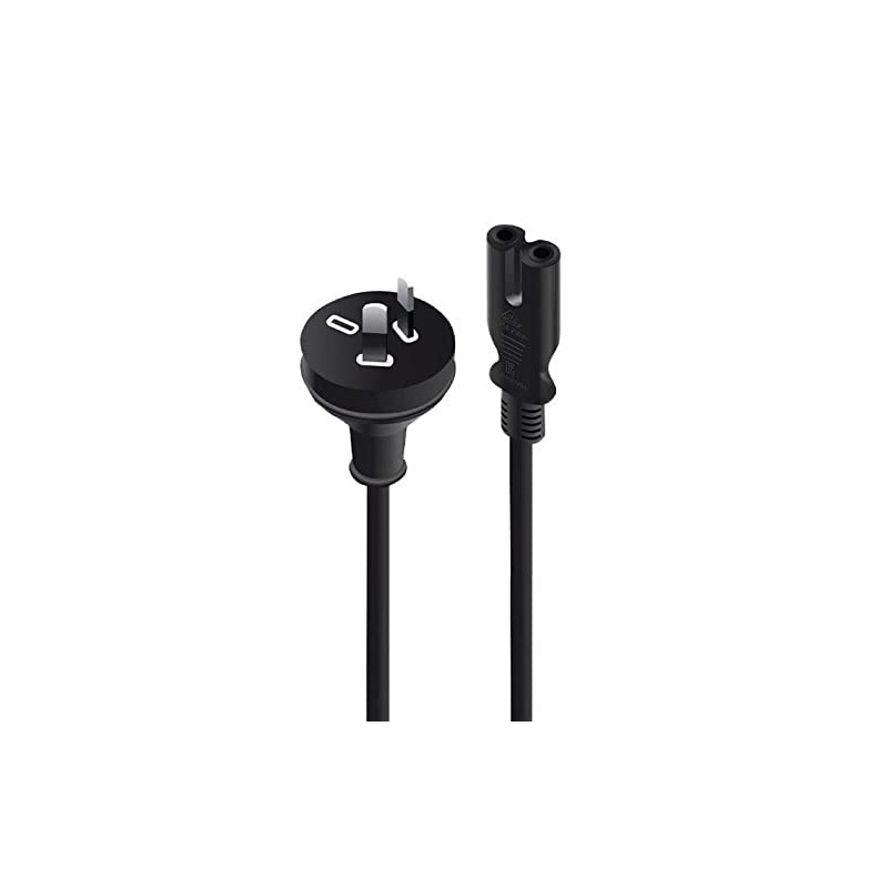 5m Power Cable 10A 2-Pin Plug to IEC C7 Socket