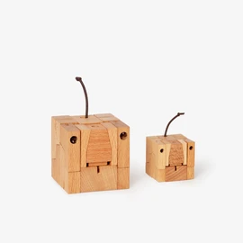 AREAWARE Cubot Small MILO BK Puzzle Toy Kumi Wooden Black