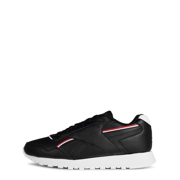 Reebok Unisex Glide Vegan Sneaker, Core Black/FTWR White/Vector Red, 2.5 UK