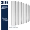 Pearwow 5inch Gutter Guard,48Ft Stainless Steel Mesh Gutter Covers,Heavy Duty