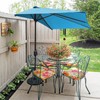 Btstil Half Parasol Replacement Roof, 5 Struts Semi-Circular Parasol Replacement