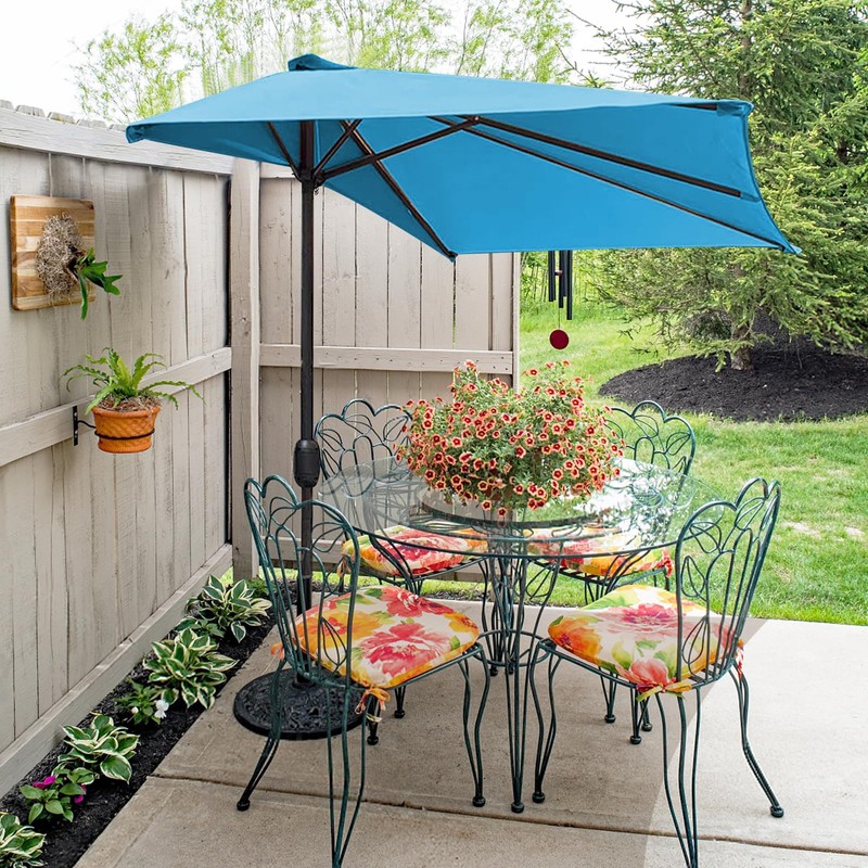 Btstil Half Parasol Replacement Roof, 5 Struts Semi-Circular Parasol Replacement