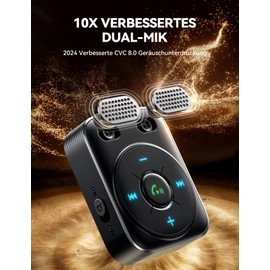 2025 JOYROOM Bluetooth Adapter Car with AUX Bluetooth 5.4 Receiver: Bass & HiFi Stereo, 16 Hours Playtime, Dual Microphone Hands-Free Calling, LED Buttons, AUX Adapter for Car Radio/Headphones/Stereo