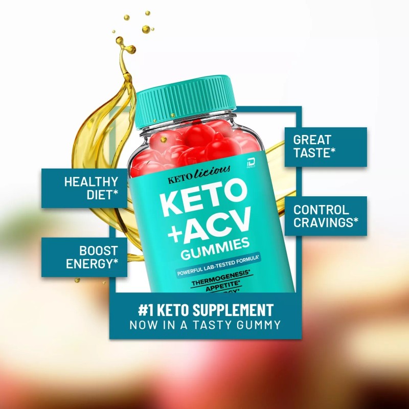 Ketolicious (3 Pack) Ketolicious Keto ACV Gummies Supplement – Keto