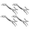 4PCS Cutlery Rest Silver Chopstick Stand Electroplated Polished Zinc Alloy