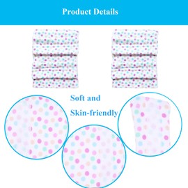 2PCS Bra Strap Pad Protector for Chest Port, Port Pillows for Chemo Patients, Pacemaker Pillow for Bra Post-Surgery, Chemo Port Pillow for Bra Strap, Recovery Cushion for Chest Heart Support (Dots)