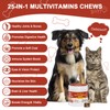 PICPOW Dog Multivitamin Chewable, with Glucosamine Chondroitin, Digestive Enzymes &