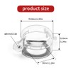 HiLKCO 1.18in (30mm) Transparent Lockout Box for Emergency Stop Wall