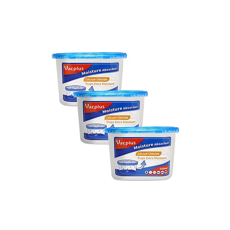 Vacplus Moisture Absorbers - Dehumidifiers for Closet, Efficient Humidity Absorber