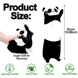 HATFRYF Panda Long Body Plush Doll, Children Plush Toys, Soft and Cosy Stuffed Doll, Cute Cartoon Pillow Doll, Home and Car Decoration, Birthday Gifts for Children Oversized Comfortable