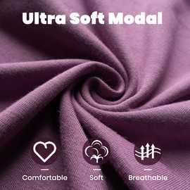 Knotted Gown Baby Newborn Coming Home Outfit Boy Girl, Soft Modal Infant Sleeper 0-3 Months, Announcement Clothes Nightgown with Mittens, Pacifier Clip & Hat Set Grape Purple