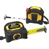 LEXIVON [2-Pack] 25Ft/7.5m DuaLock Tape Measure | 1-Inch Wide Blade