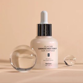 feelxo Glacia Luminous, Milky Tone Up, Sun Ampoule #1. Gloss #2. Tone Up #3. Sunscreen #4. Serum Formulated