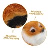 Kisangel 2pcs Mini Plush Fox Figurines Lifelike Animal Ornaments for