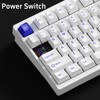 ZMX D75 Aluminum CNC Mechanical Keyboard,75% Quick-Release Gasket Mount Hot