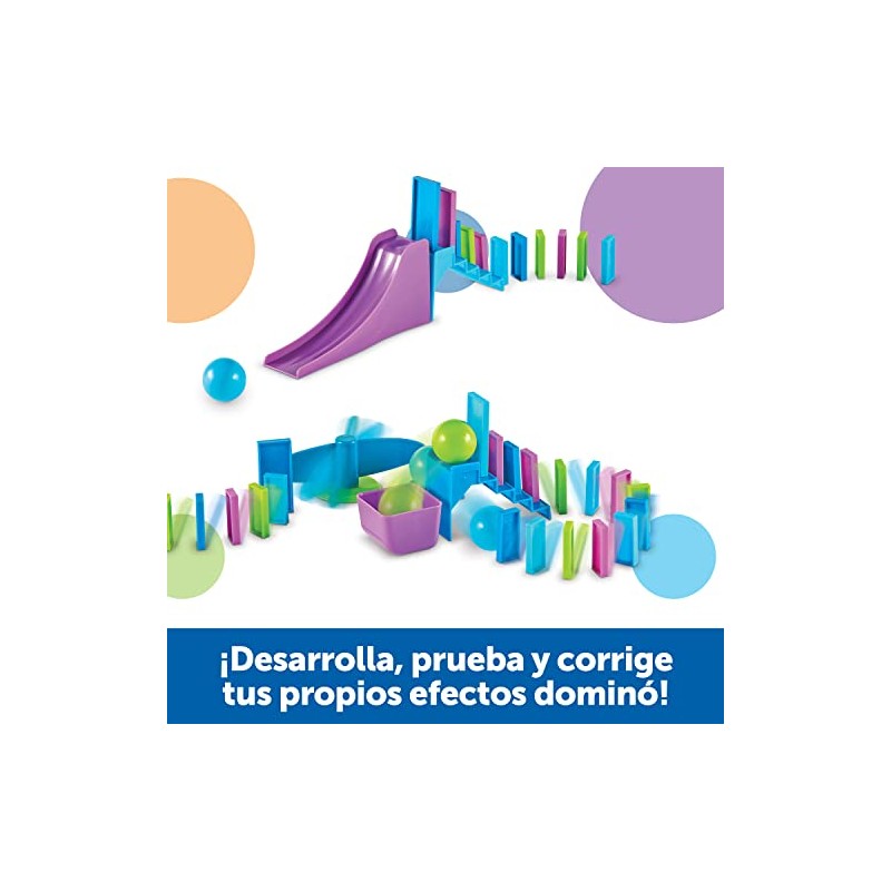 Learning Resources Stem Explorers Domino Action, Juguetes Stem para niños,