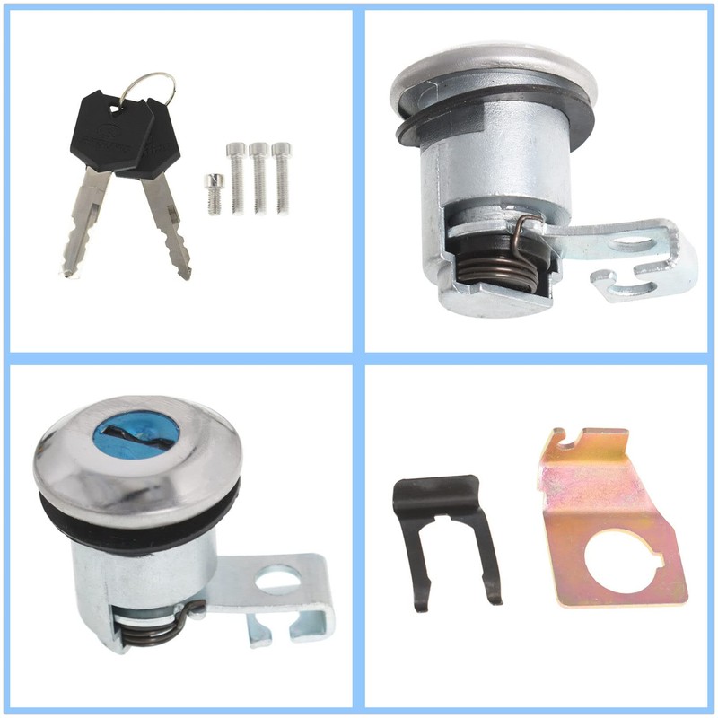 LABLT Motorcycle Ignition Switch Fuel Gas Cap Seat Lock Key