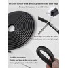 SYOAUTO 32Ft(10M) Door Edge Guard Black Car Guards Protector for