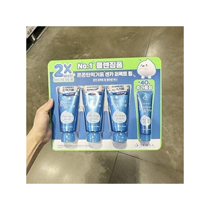 Senka [셀러허브 식품]센카 퍼펙트휩 페이셜 워시 120g x 3개 +