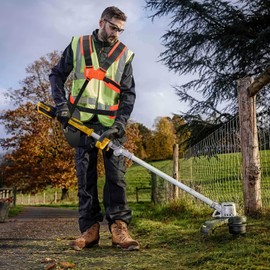 Double Trimmer Shoulder Strap, Adjustable Shoulder Strap, Brush Cutter, Comfort Double Shoulder Strap, Brush Cutter Strap, Double Shoulder Strap for Grass Trimmer (Orange)