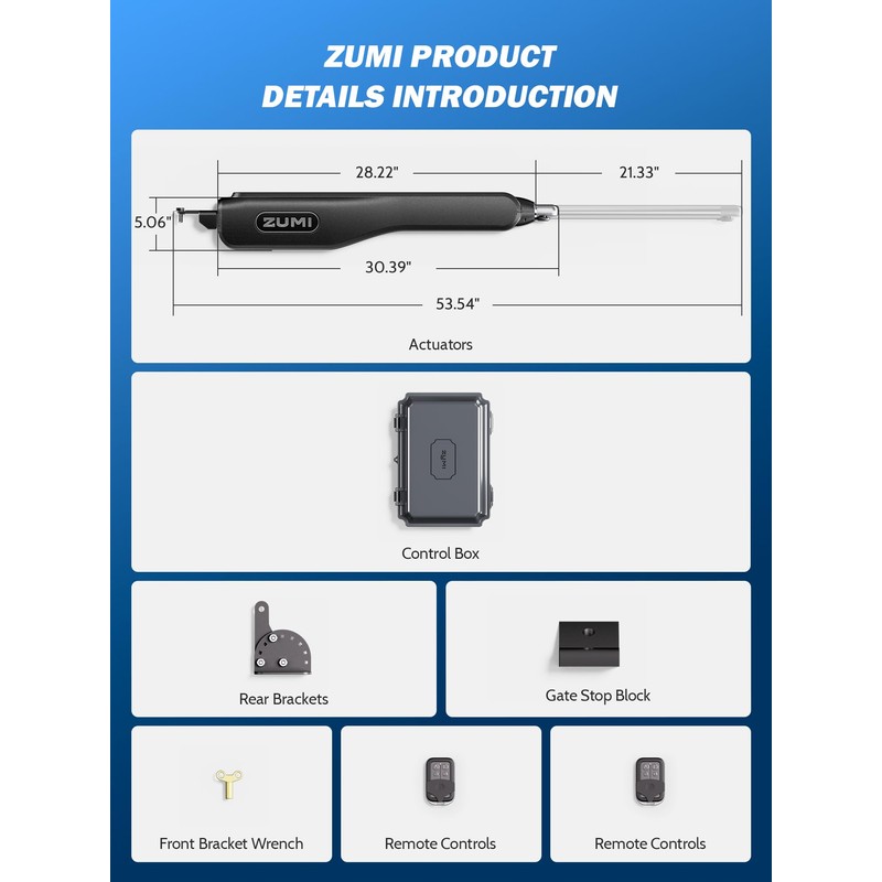 ZUMI Gate Opener Remote Control, Garage Door Opener Remote Control