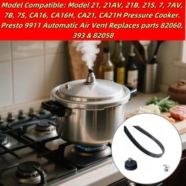 1075 09907 Presto Pressure Canner Sealing Ring with Air Vent, 21 Qt, Fits CA16 and CA16H Models, 2-Pack