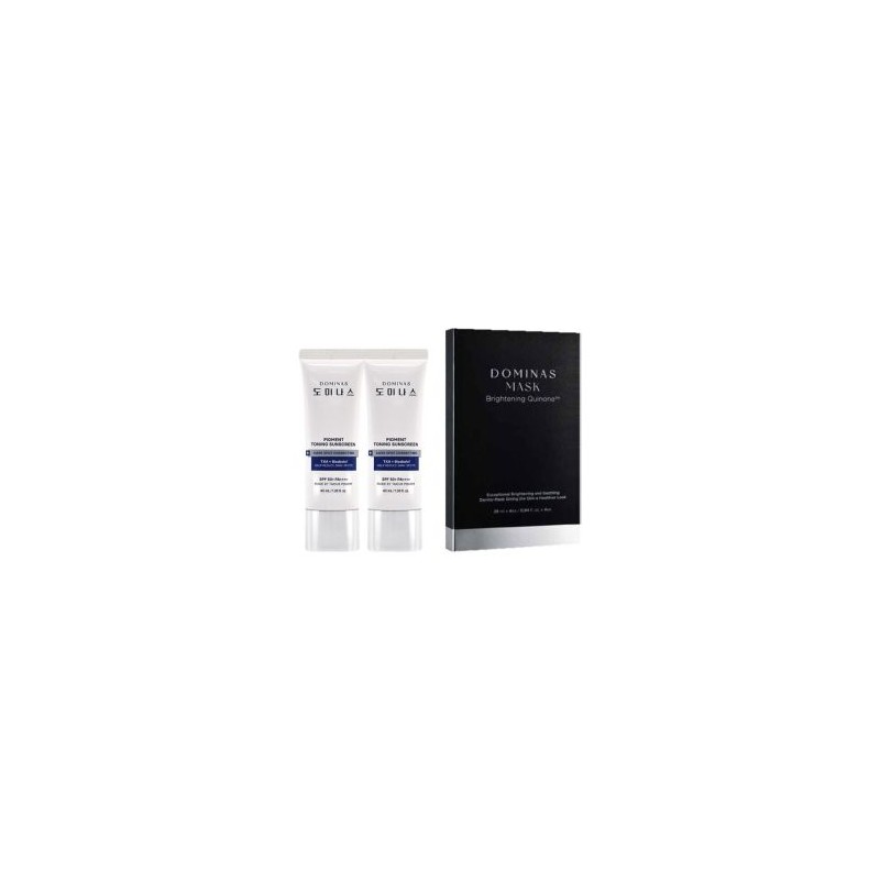 etv 도미나스 기미케어 톤업 트라넥삼산 선크림 40ml 2개+마스크팩 4매