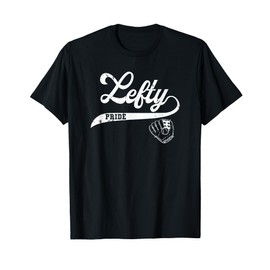 Lefty Left Handed Baseball Softball Proud Woman Men Retro T-Shirt