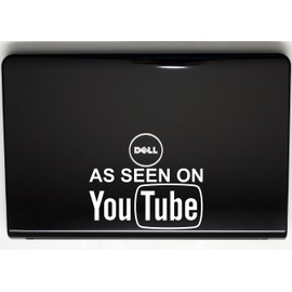 As Seen on YouTube - 7" x 3 3/4" die cut vinyl decal for window, car, truck, tool box, virtually any hard, smooth surface