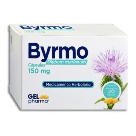 Byrmo ( Silybum Marianum ) C/20 Cápsulas 150mg Gelpharma