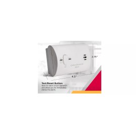 Kidde LED Carbon Monoxide Detector Battery Powered CO Alarm Test Reset Button Portable