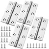 Bisagras para Puerta de Acero Inoxidable, 4 piezas Bisagras de