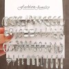 Awvuq - 24 Pare Aretes Con Piercing Pendientes Joyeria Mujer